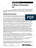 FieldPoint Safety Information (323175b)