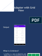 Array Adapter With Grid View