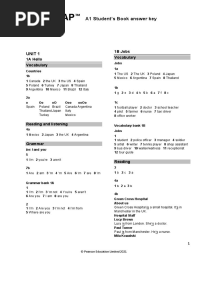 542 - 7 - Roadmap A1. Students' Book Key - 2021