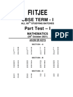 Part Test-1-Mathematics-Cbse-Ots-C-Xii-Answers