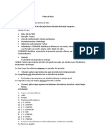 Plano de aula sobre conjugação verbal