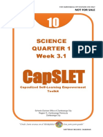 Science Quarter 1 Week 3.1: Capslet
