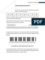 Notas musicais naturais e alteradas para violão