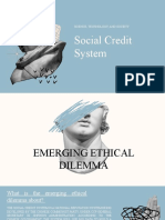 Social Credit System: Science, Technology, and Society