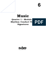 Music: Quarter 1 - Module 3: Rhythm: Conduct Time Signatures