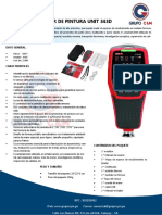 Ficha Tecnica Medidor de Espesor de Pintura Uni T Ut343d