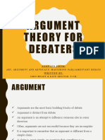 Argument Theory for Debaters