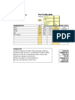 RECETA ESTANDAR Ejemplo