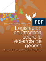 6. Legislación ecuatoriana sobre la violencia de género
