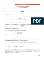 Prova de Física e Química com questões sobre reações químicas, propriedades dos materiais e eletroquímica