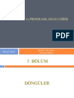 Bolum - BLM 1003 - Algoritma Ve Programlamaya Giris