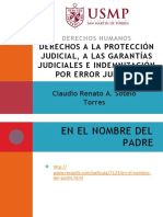 Derechos humanos: protección judicial, debido proceso e indemnización