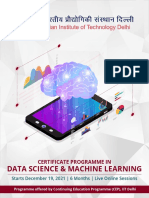 Data Science & Machine Learning: Certificate Programme in