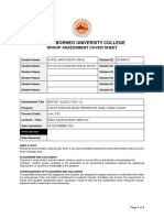North Borneo University College: Group Assessment Cover Sheet