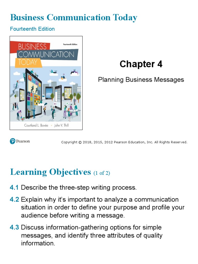 Bovee Chap 4 Planning Business Messages PDF Infographics Copyright