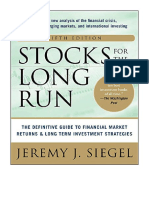 Stocks For The Long Run 5/E: The Definitive Guide To Financial Market Returns & Long-Term Investment Strategies - Jeremy Siegel