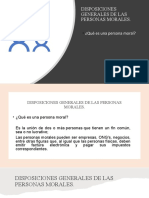 1.- DISPOSICIONES GENERALES DE LAS PERSONAS MORALES