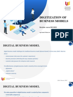 Digitization of Business Models Assignment