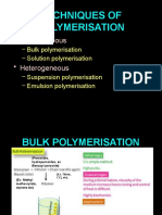 Techniques of Polymerisation 2-1