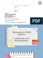 Reducción de Wolff-Kishner Y Oxidación permanganato