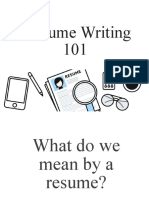 8-Resume Writing - Studnets Version