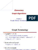 Elementary Graph Algorithms: PART-1 Graph Theory Terminology