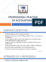 Professional Practice of Accountancy