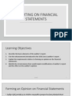 Reporting On Financial Statements