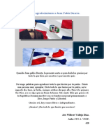 Carta de Agradecimiento A JUAN PABLO DUARTE