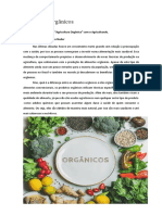 Alimentos Orgânicos: Parte Do Curso Aprenda "Agricultura Orgânica" Com o Agricultando. Professor Diogo Gonçalves Neder