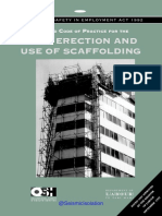 Safe Erection and Use of Scaffolding: Pproved ODE OF Ractice FOR THE