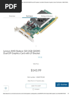 Lenovo AMD Radeon 520 2GB GDDR5 Dual DP Graphics Card With LP Bracket - Graphics Cards - Part Number - 4X60Y70140 - Lenovo Canada