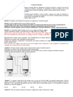 Lista Absorção e Secagem