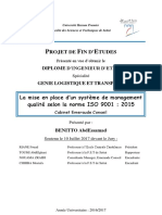 Rapport Pfe SMQ Iso 9001v2015 - Benitto Abdessamad