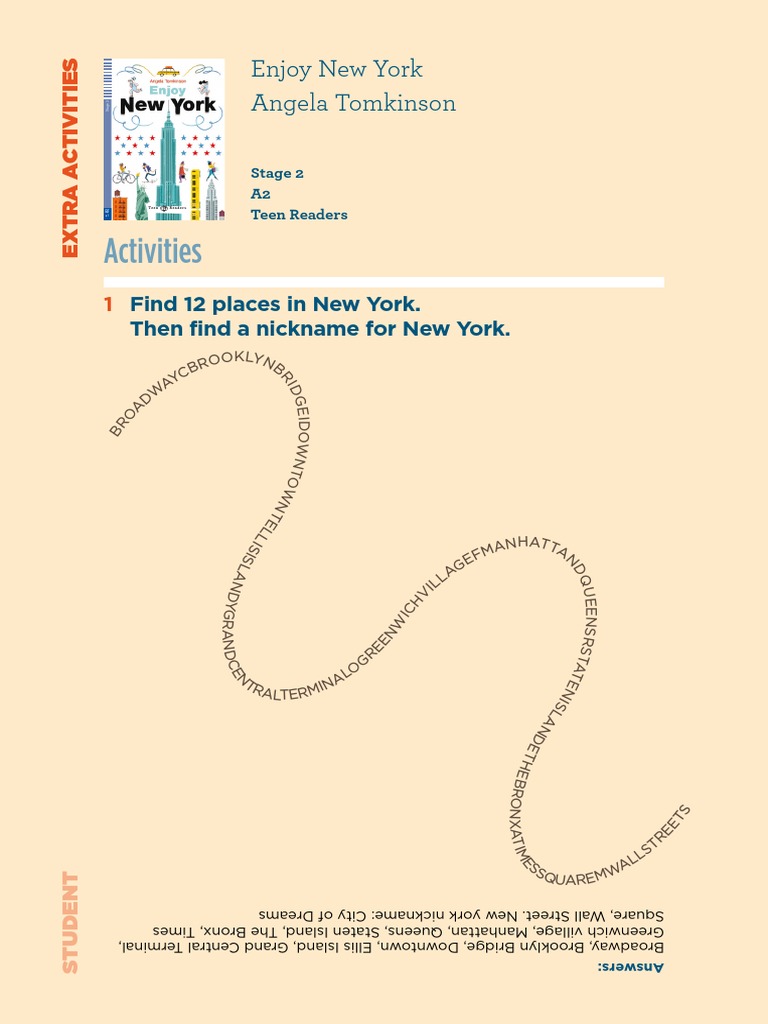 Enjoy New York Student Extra PDF | PDF