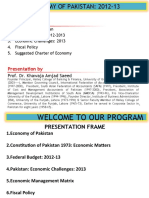 Economy of Pakistan 2012 13