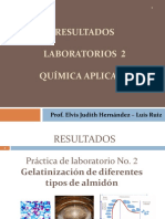 Ressultados Gelatinización