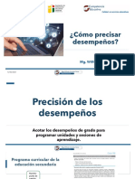 Precisar desempeños para planificar aprendizaje