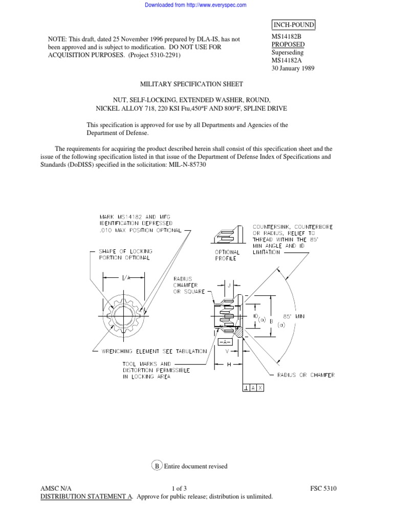 MS14182B - Parafuso Cabeça Estriada | PDF | Nut (Hardware) | Mechanical ...