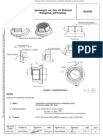 Lightweight Nut, 6AL-4V Titanium Hexagonal, Self-Locking BA1500