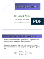 Ece350: Control Systems: Dr. Azad Akm