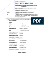 Informe Situacional de Obra para Culimacion de Trabajos