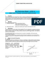 Admixture Technical Sheet - ATS 14 Semi-Dry, Precast Concrete Admixtures