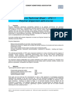 Admixture Technical Sheet - ATS 11 Polymer Dispersion Admixtures