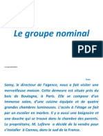 Découverte Le Groupe Nominal À Projeter