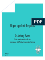 Upper Age Limit For Pilots Upper Age Limit For Pilots: DR Anthony Evans