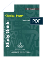 Classical Poetry: BS English