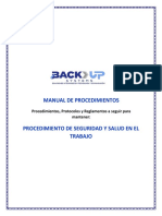 BUS Manual de Procedimientos de Seguridad y Salud en El Trabajo