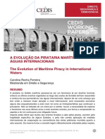 CEDIS Working Paper - DSD - A Evolução Da Pirataria Marítima em Águas Internacionais