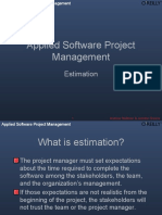 Applied Software Project Management: Estimation